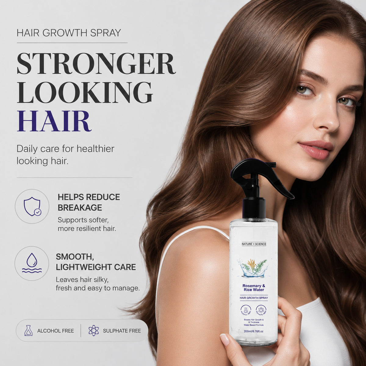 Rosemary & Rice Water Hair Growth Spray